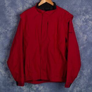 DryJoy Mens Red Golf Jacket Lined Sz L